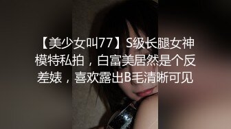 【美少女叫77】S级长腿女神模特私拍，白富美居然是个反差婊，喜欢露出B毛清晰可见